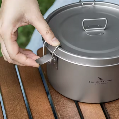 קופסאת אוכל מטיטניום יפני טהור