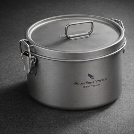 קופסאת אוכל מטיטניום יפני טהור